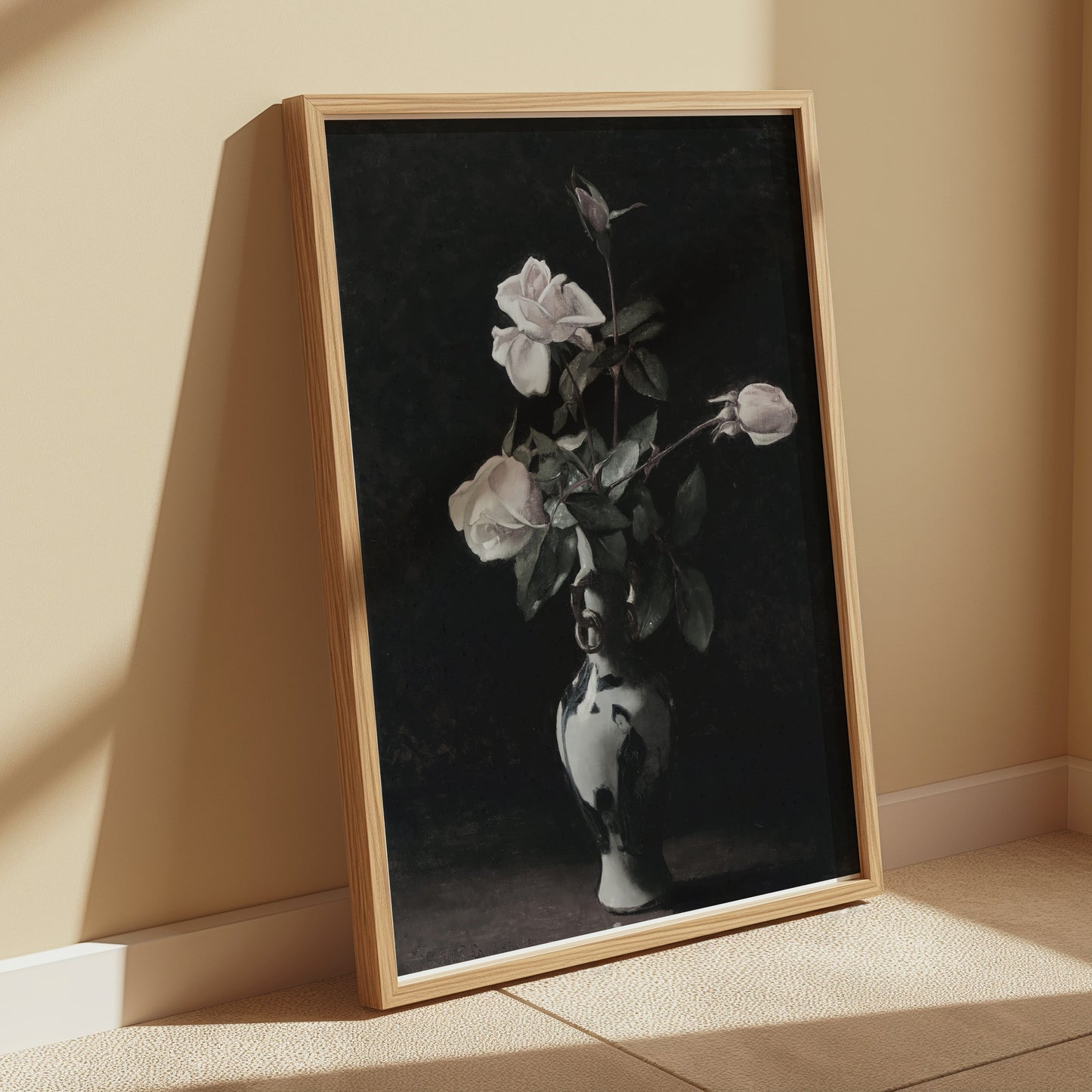 Premium Poster of Elegant Still Life with Roses Art Print Posters