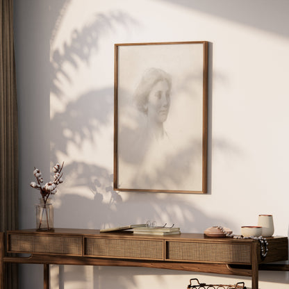 Premium Poster of Elegant Timeless Art Drawing of Woman Posters