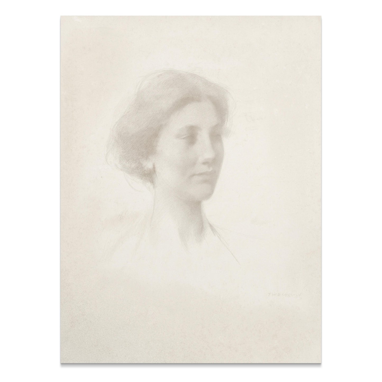 Premium Poster of Elegant Timeless Art Drawing of Woman Posters
