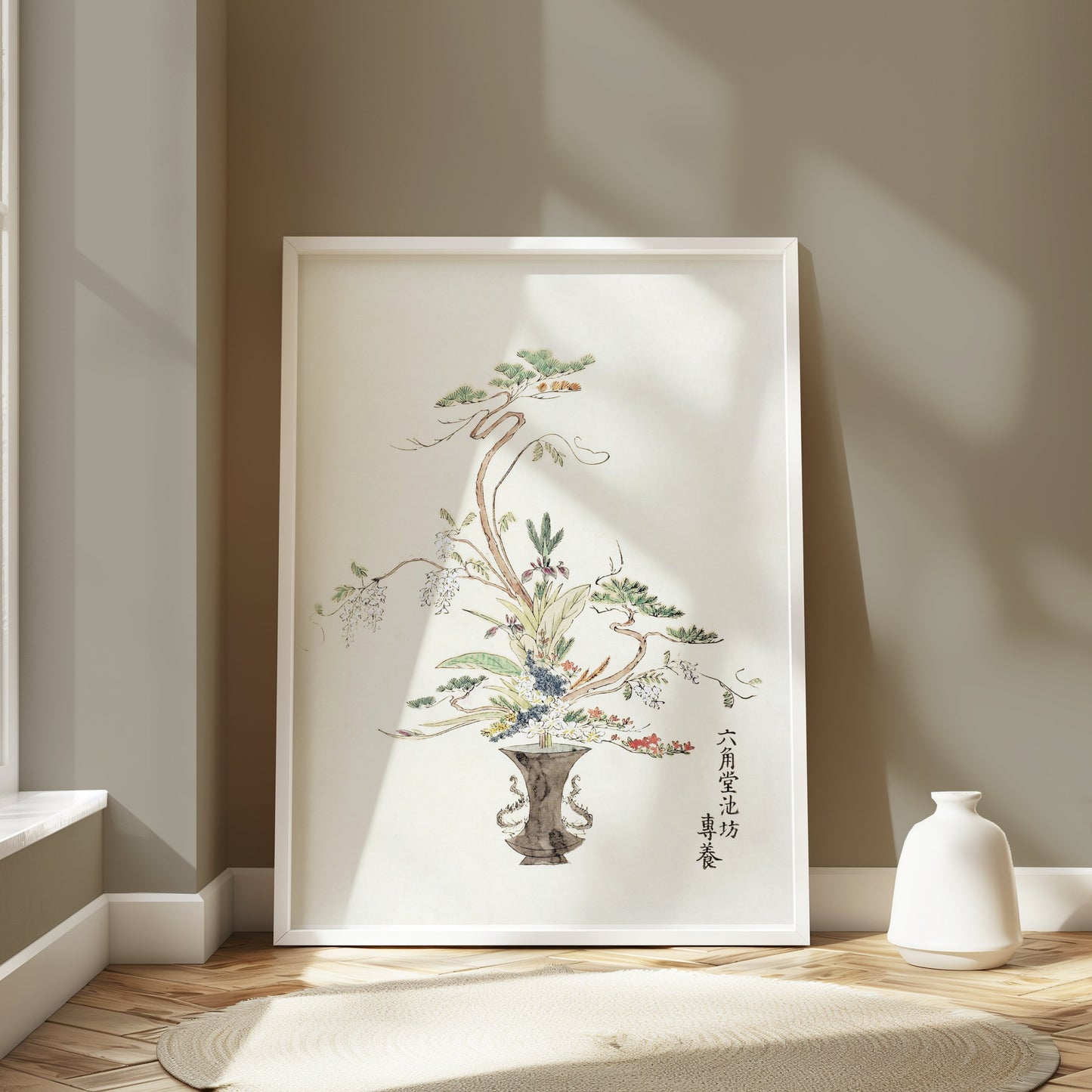 Premium Poster of Elegant Traditional Floral Art Print Posters