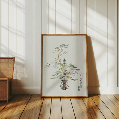 Premium Poster of Elegant Traditional Floral Art Print Posters