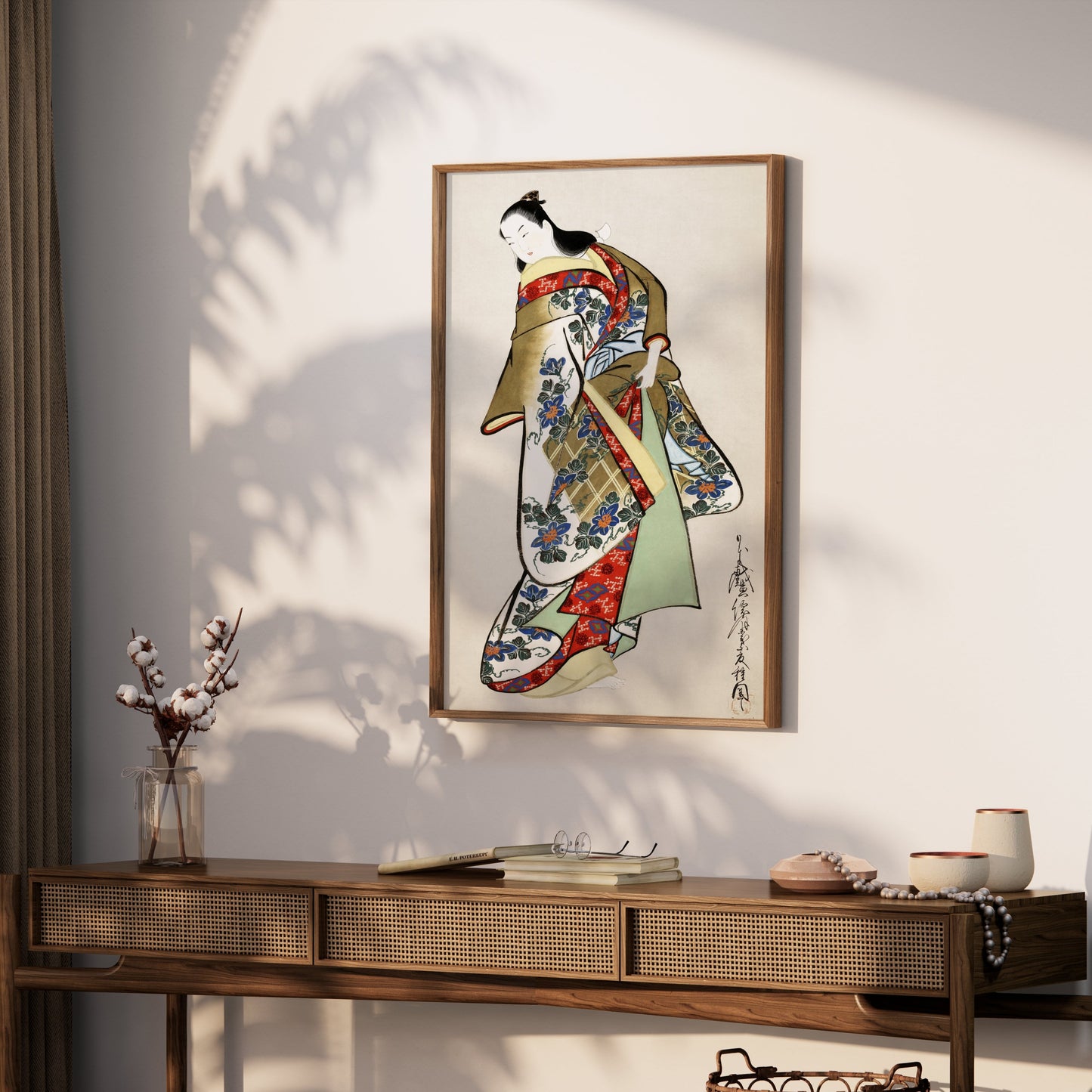 Premium Poster of Elegant Traditional Japanese Kimono Wall Art Posters