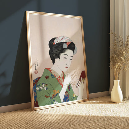 Premium Poster of Elegant Traditional Japanese Woman Makeup Posters