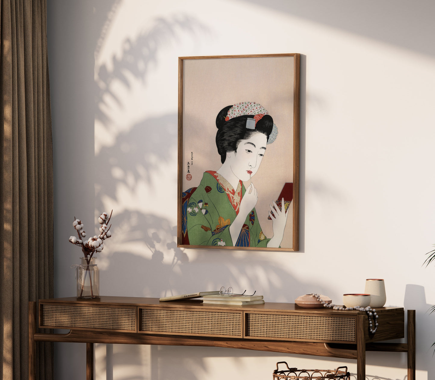 Premium Poster of Elegant Traditional Japanese Woman Makeup Posters