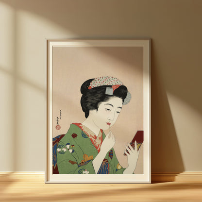 Premium Poster of Elegant Traditional Japanese Woman Makeup Posters