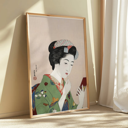 Premium Poster of Elegant Traditional Japanese Woman Makeup Posters