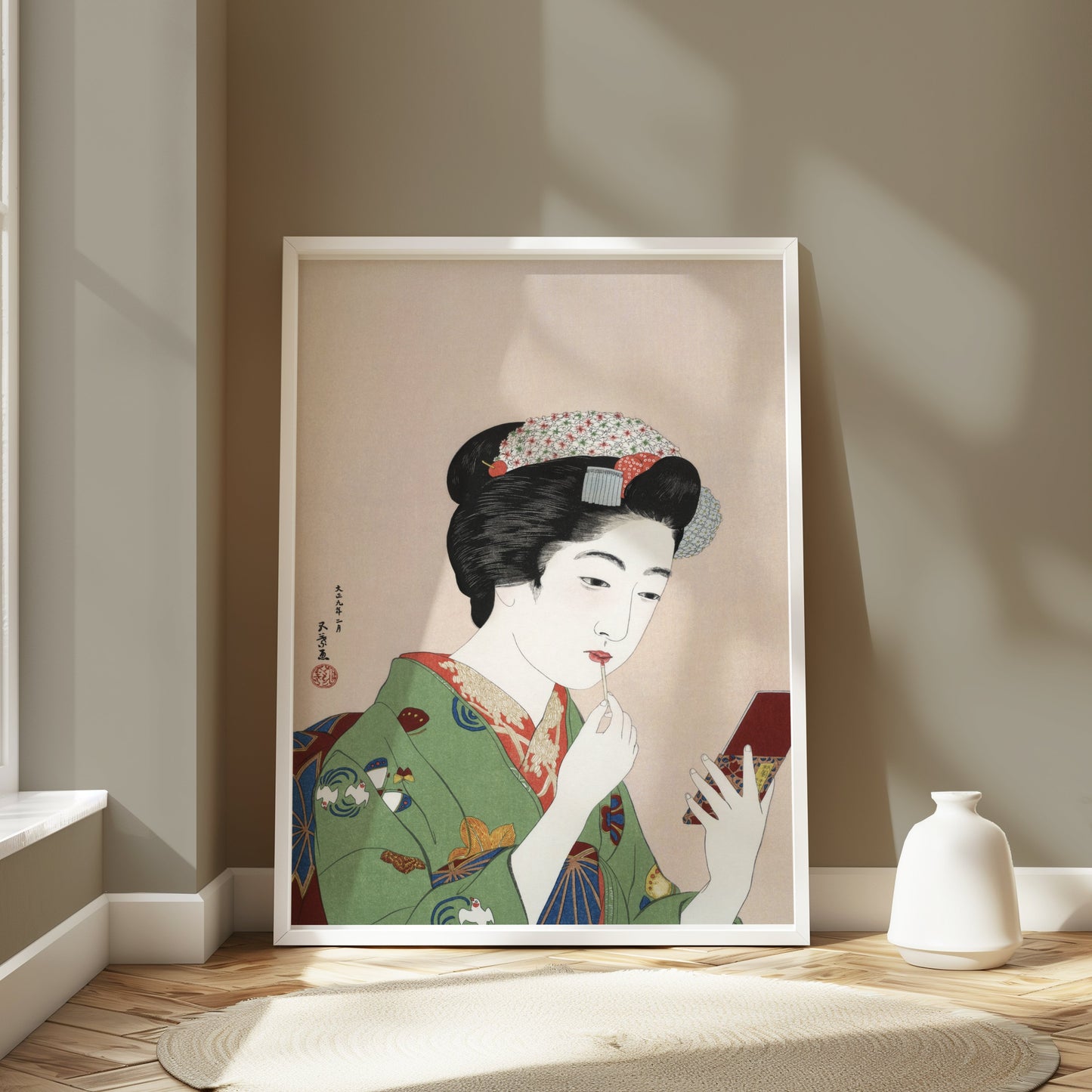 Premium Poster of Elegant Traditional Japanese Woman Makeup Posters