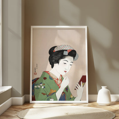 Premium Poster of Elegant Traditional Japanese Woman Makeup Posters