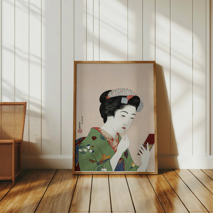 Premium Poster of Elegant Traditional Japanese Woman Makeup Posters
