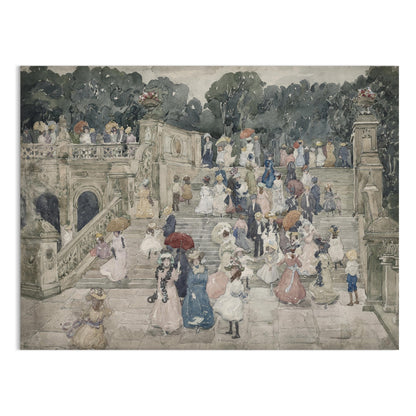 Premium Poster of Elegant Victorian Garden Gathering Scene Posters
