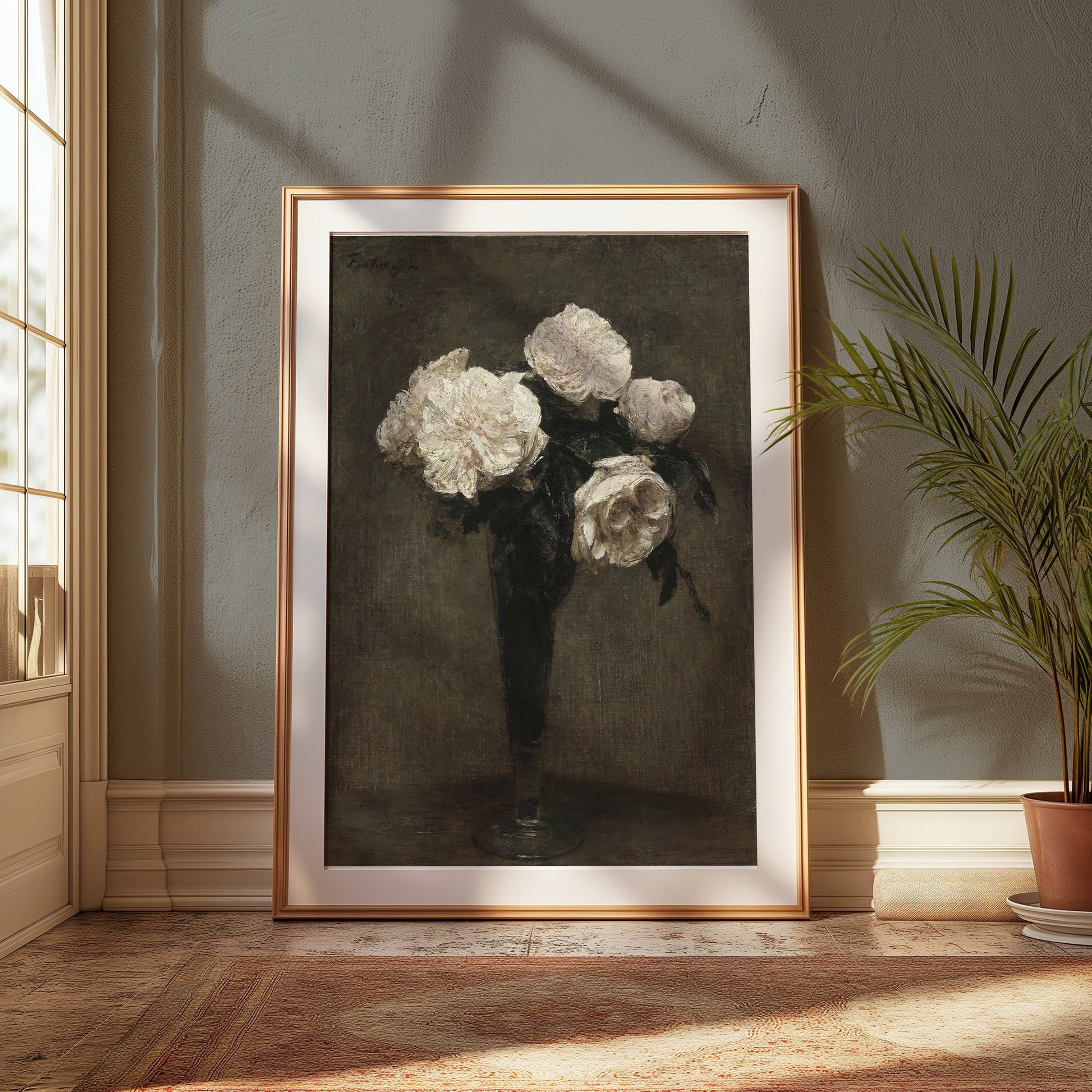 Premium Poster of Elegant Vintage Floral Bouquet Art Print Posters