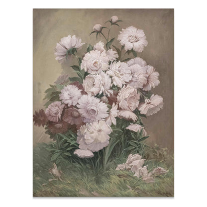 Premium Poster of Elegant White and Pink Flower Bouquet Art Posters