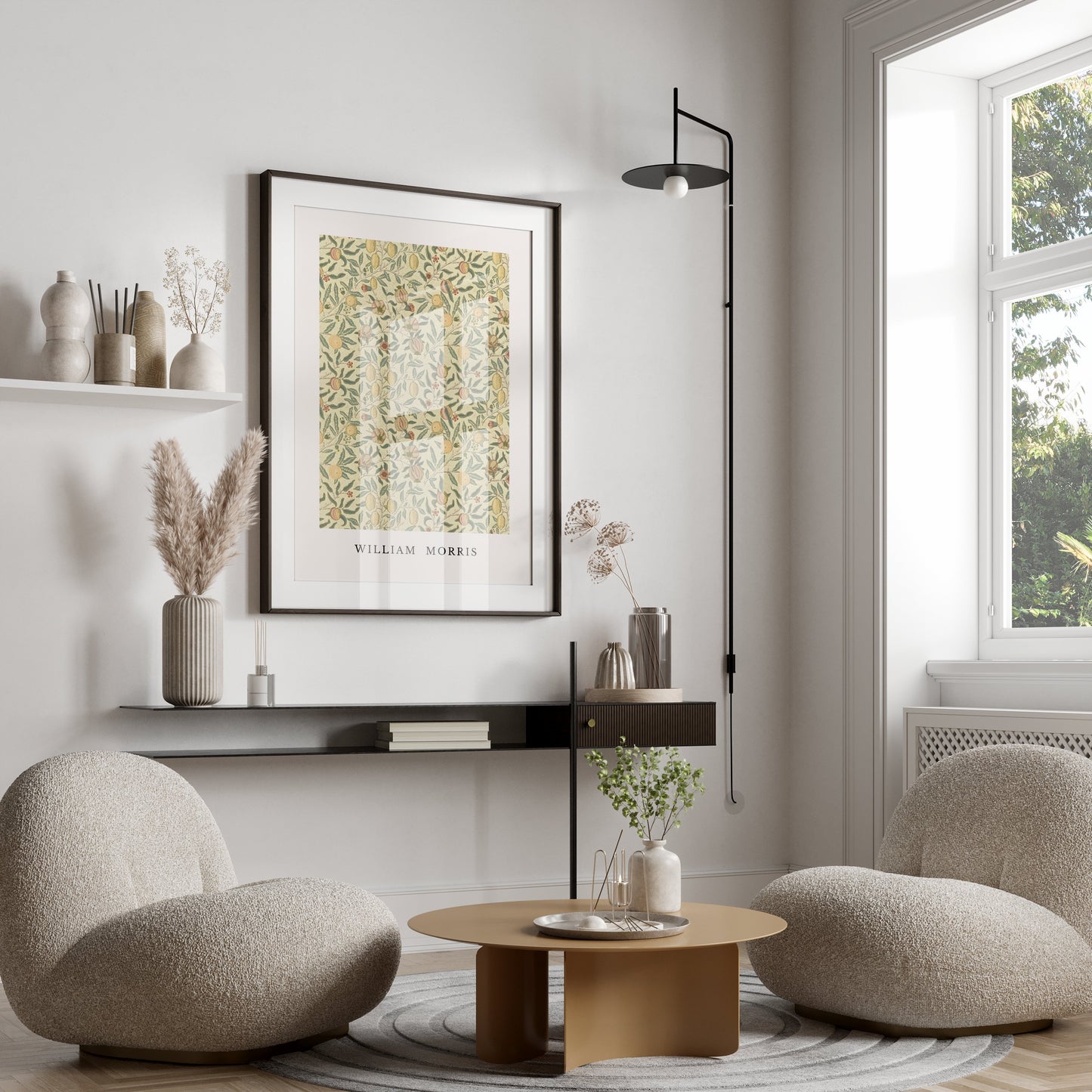 Premium Poster of Elegant William Morris Botanical Design Art Posters