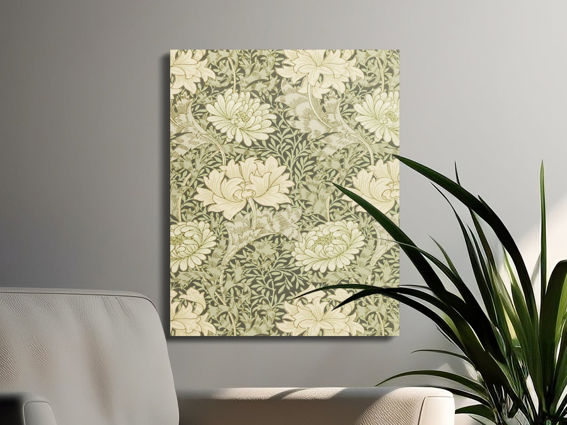 Premium Poster of Elegant William Morris Floral Pattern Canvas Wraps