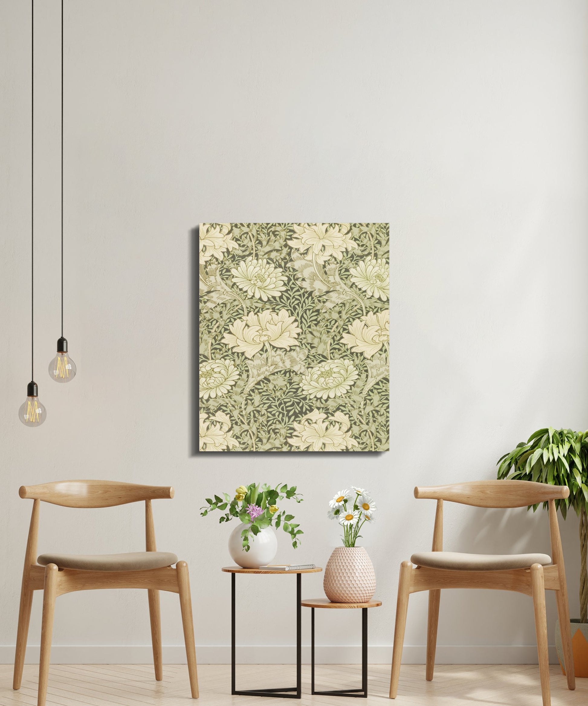 Premium Poster of Elegant William Morris Floral Pattern Canvas Wraps