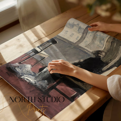 Premium Poster of Elegant Woman Seated by the Window Posters