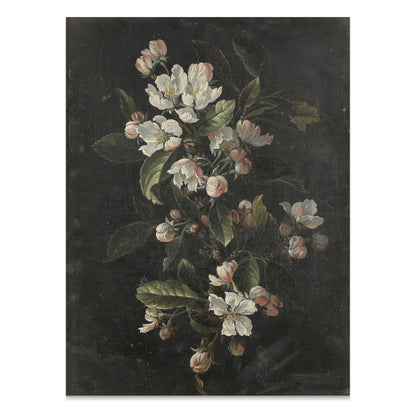 Premium Poster of Elegant and Dark Floral Painting Wall Art Print Posters
