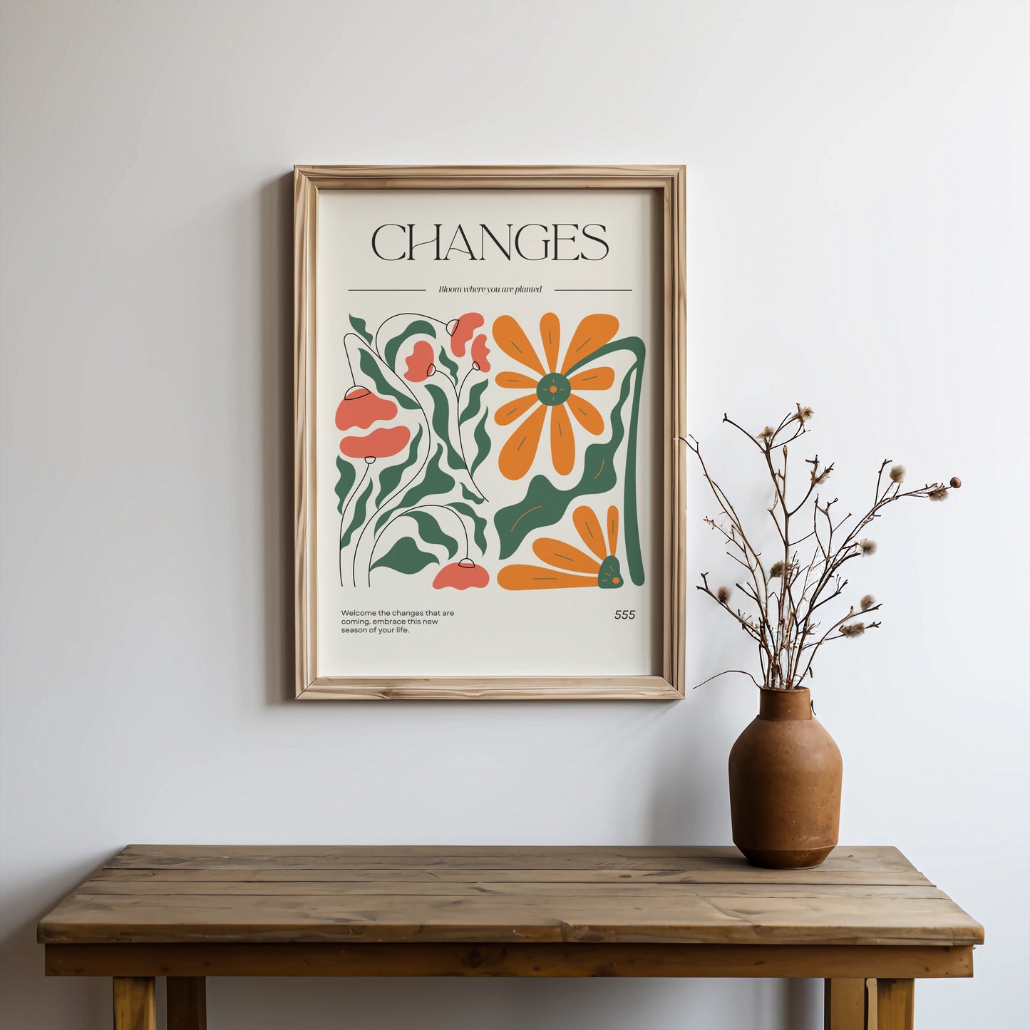 Premium Poster of Embrace New Season With Changes Inspirational Posters