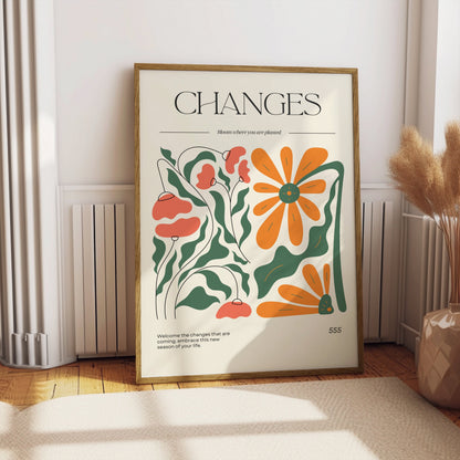 Premium Poster of Embrace New Season With Changes Inspirational Posters