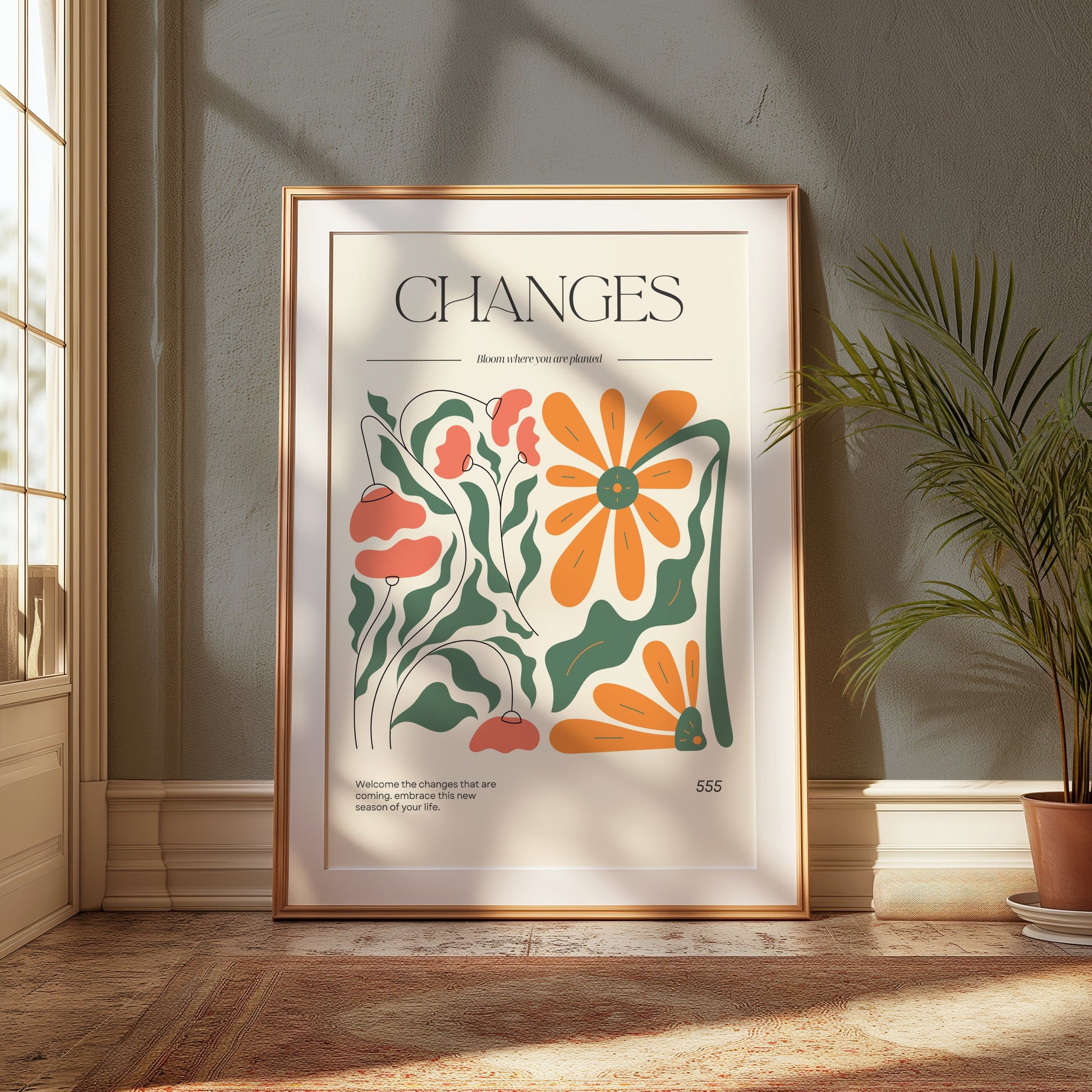 Premium Poster of Embrace New Season With Changes Inspirational Posters