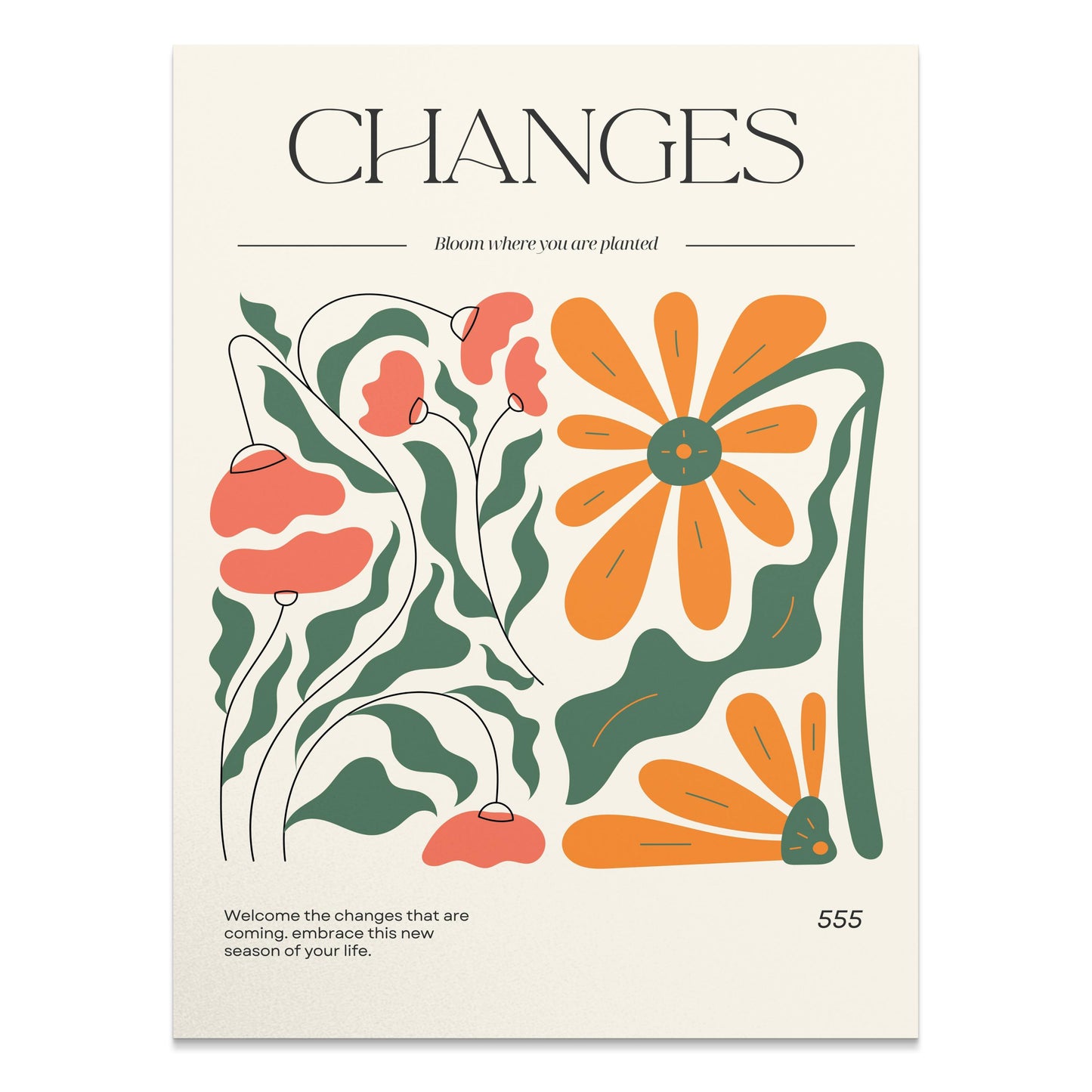 Premium Poster of Embrace New Season With Changes Inspirational Posters