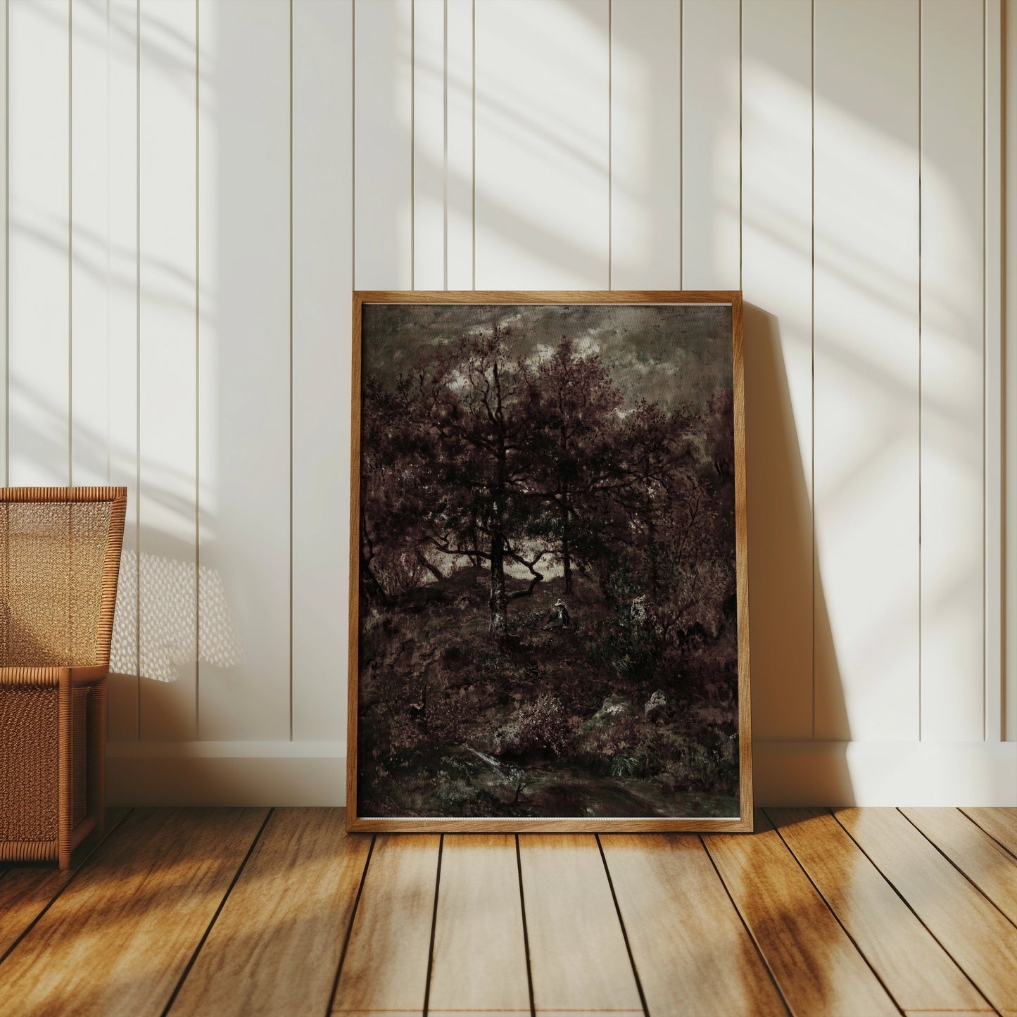 Premium Poster of Enchanting Dark Forest Landscape Art Print Posters