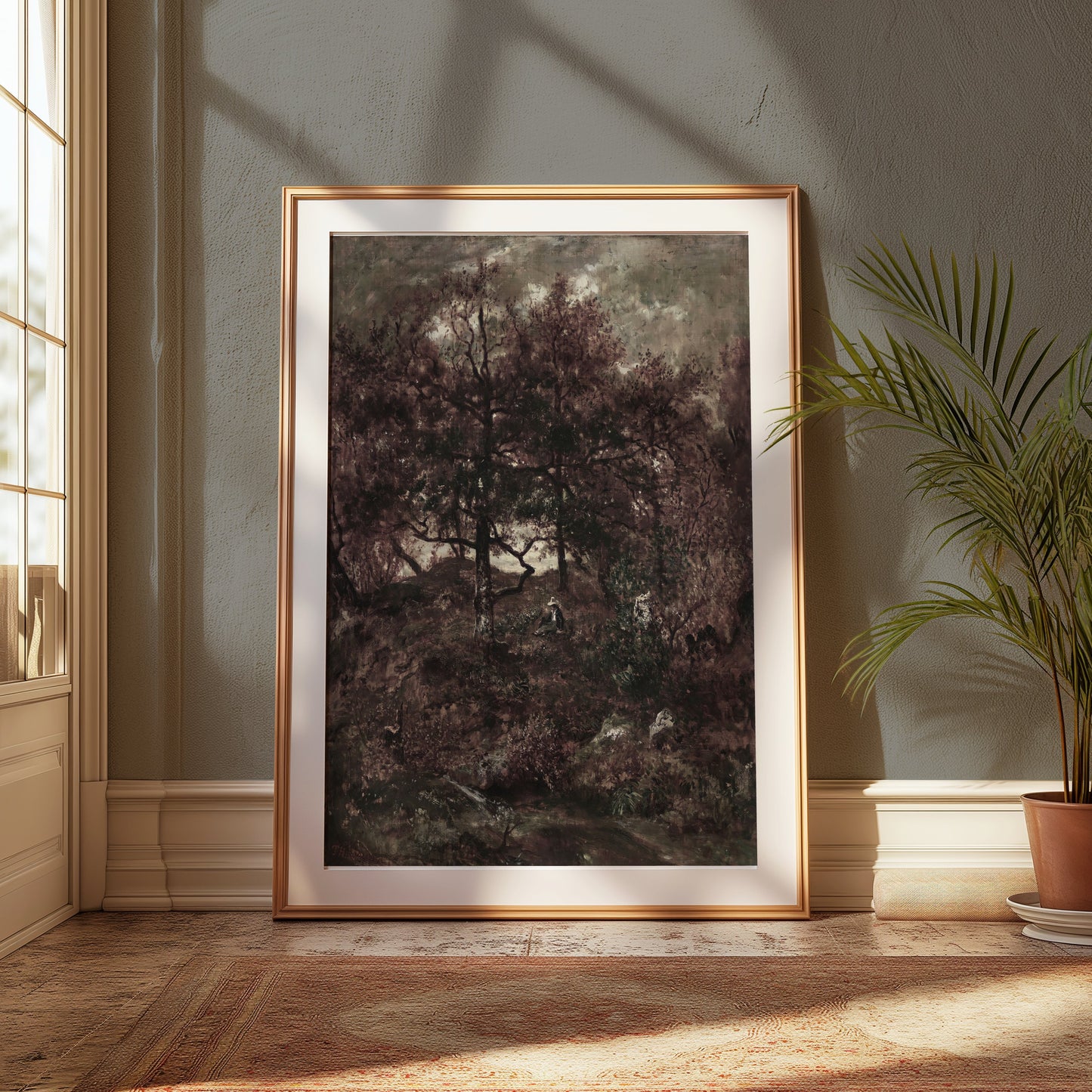 Premium Poster of Enchanting Dark Forest Landscape Art Print Posters