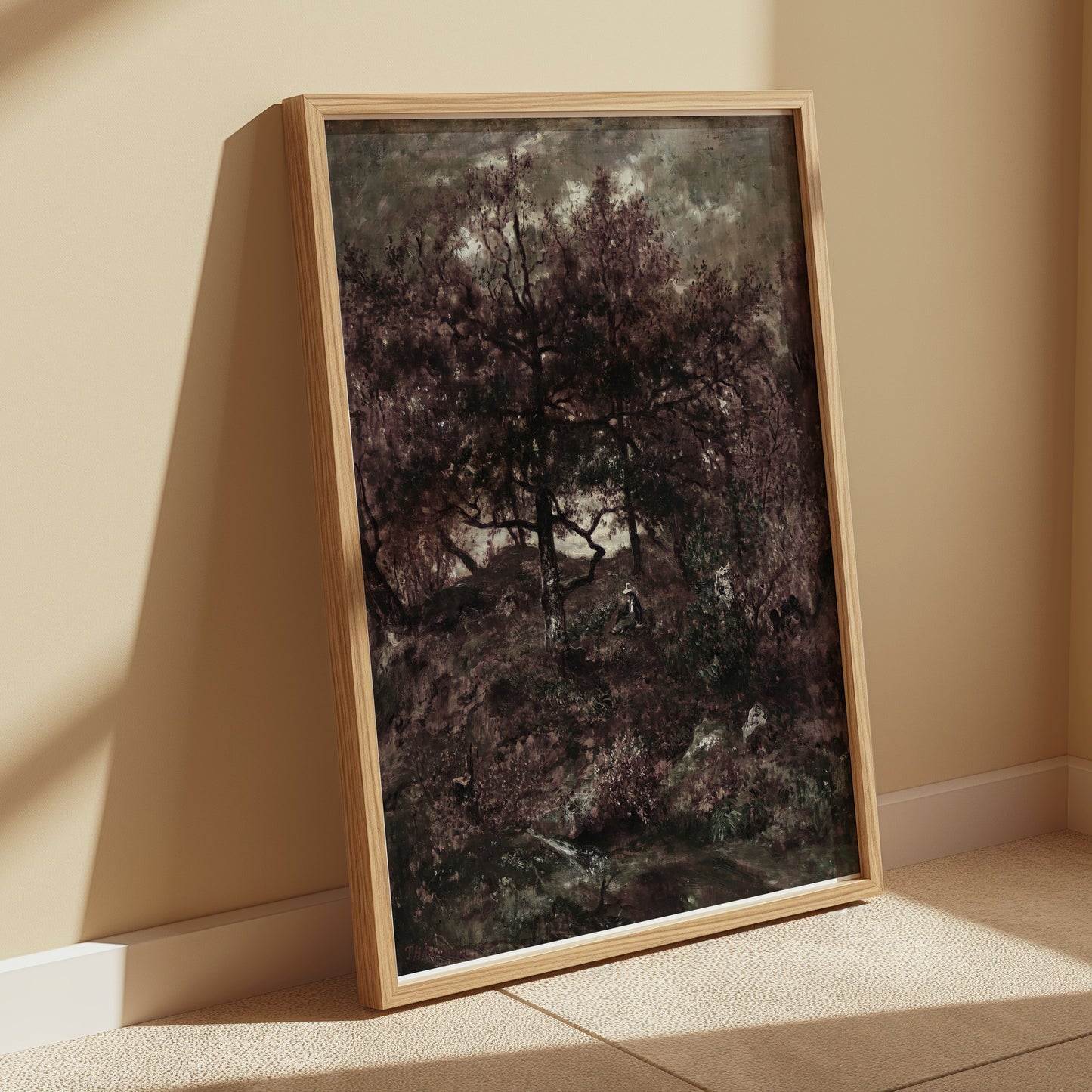 Premium Poster of Enchanting Dark Forest Landscape Art Print Posters