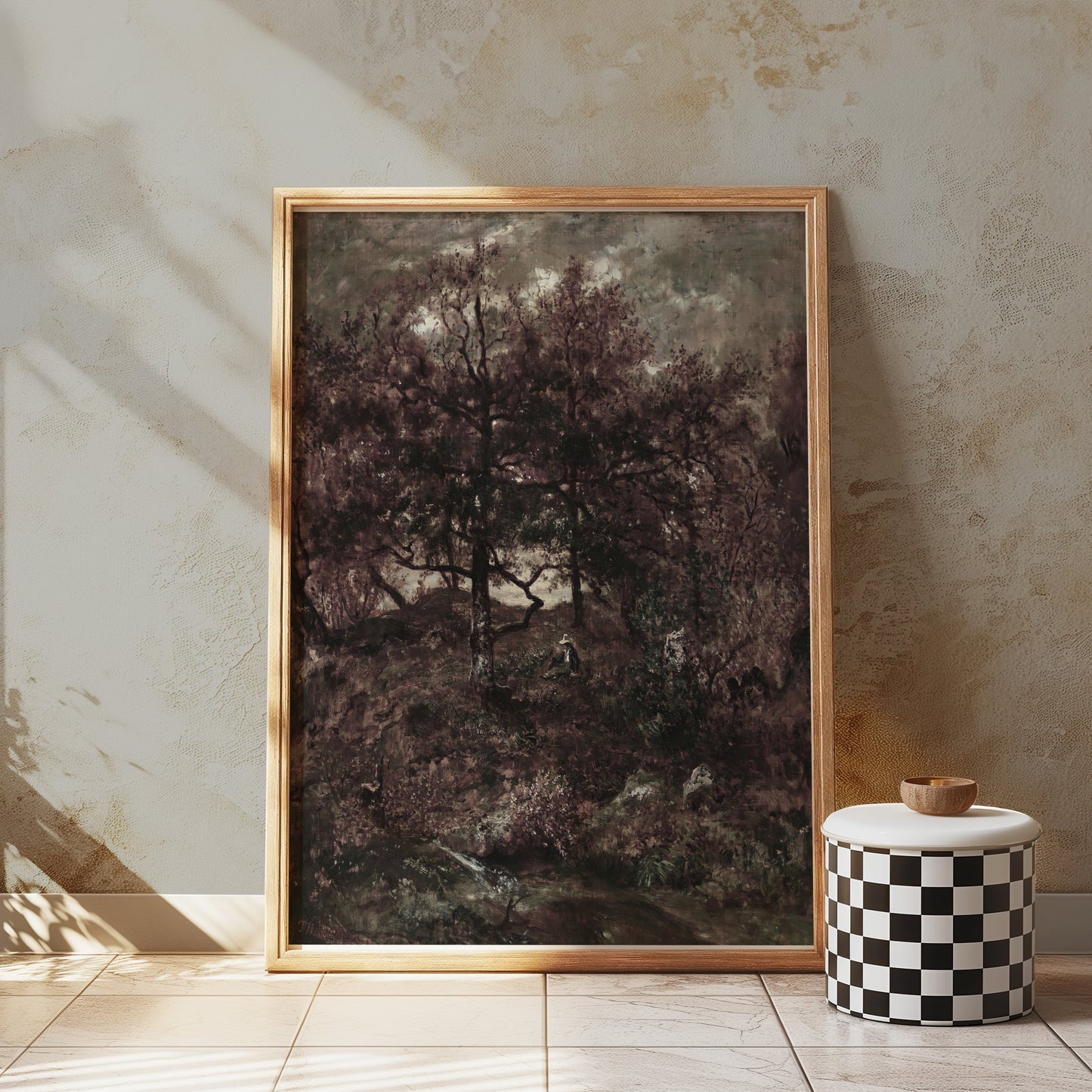 Premium Poster of Enchanting Dark Forest Landscape Art Print Posters