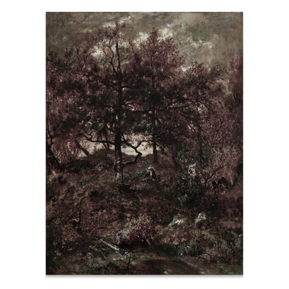 Premium Poster of Enchanting Dark Forest Landscape Art Print Posters