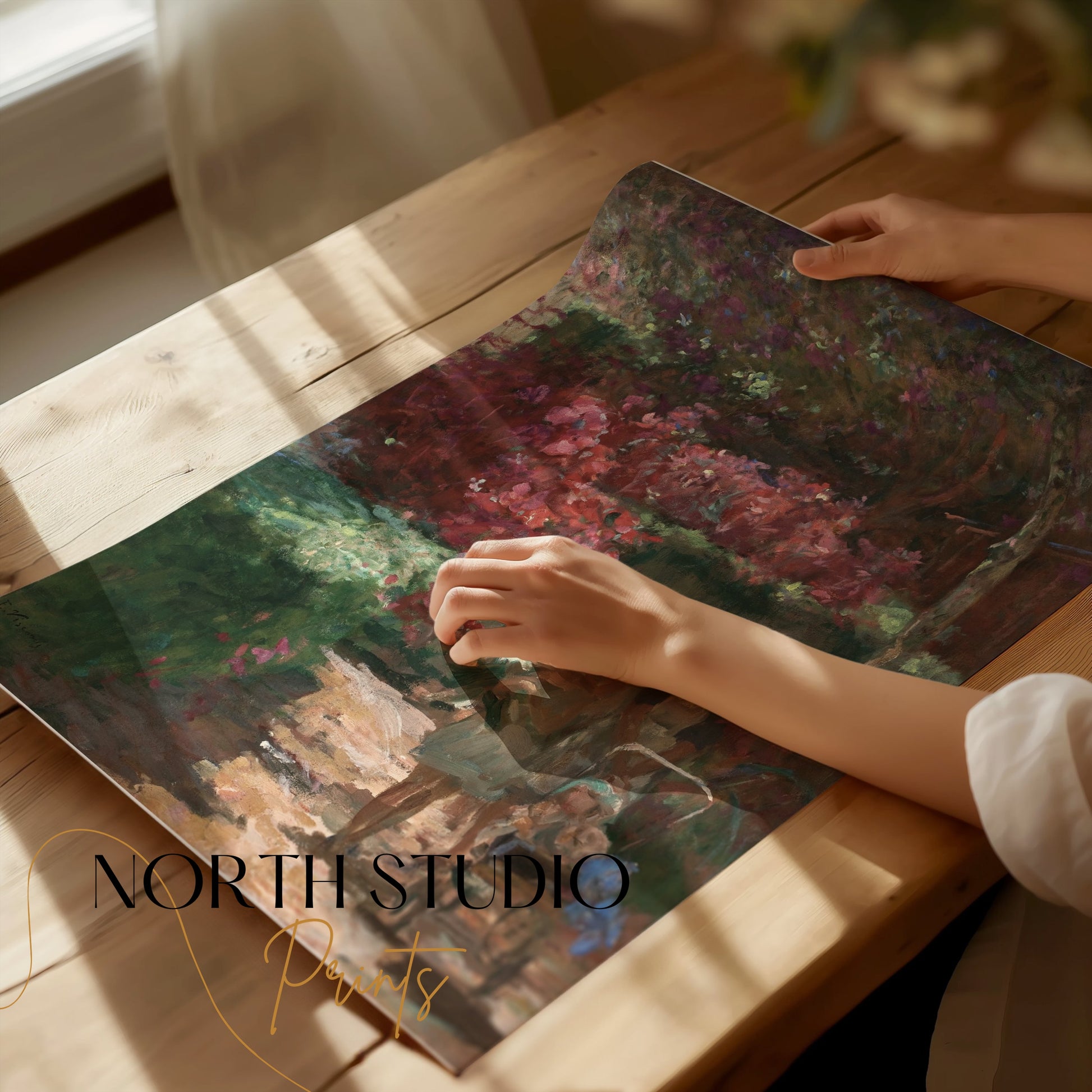 Premium Poster of Enchanting Garden Stroll Vintage Inspired Art Posters