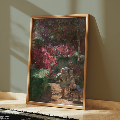 Premium Poster of Enchanting Garden Stroll Vintage Inspired Art Posters