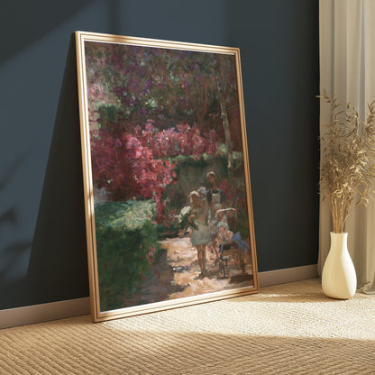 Premium Poster of Enchanting Garden Stroll Vintage Inspired Art Posters