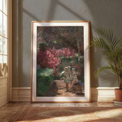 Premium Poster of Enchanting Garden Stroll Vintage Inspired Art Posters