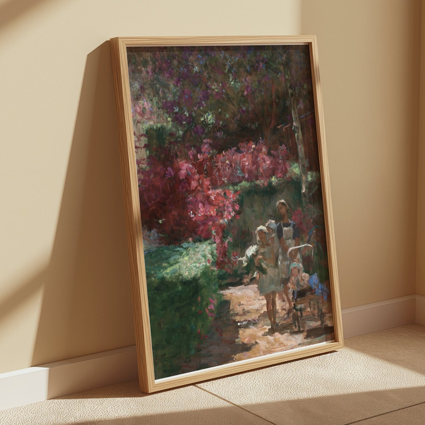 Premium Poster of Enchanting Garden Stroll Vintage Inspired Art Posters