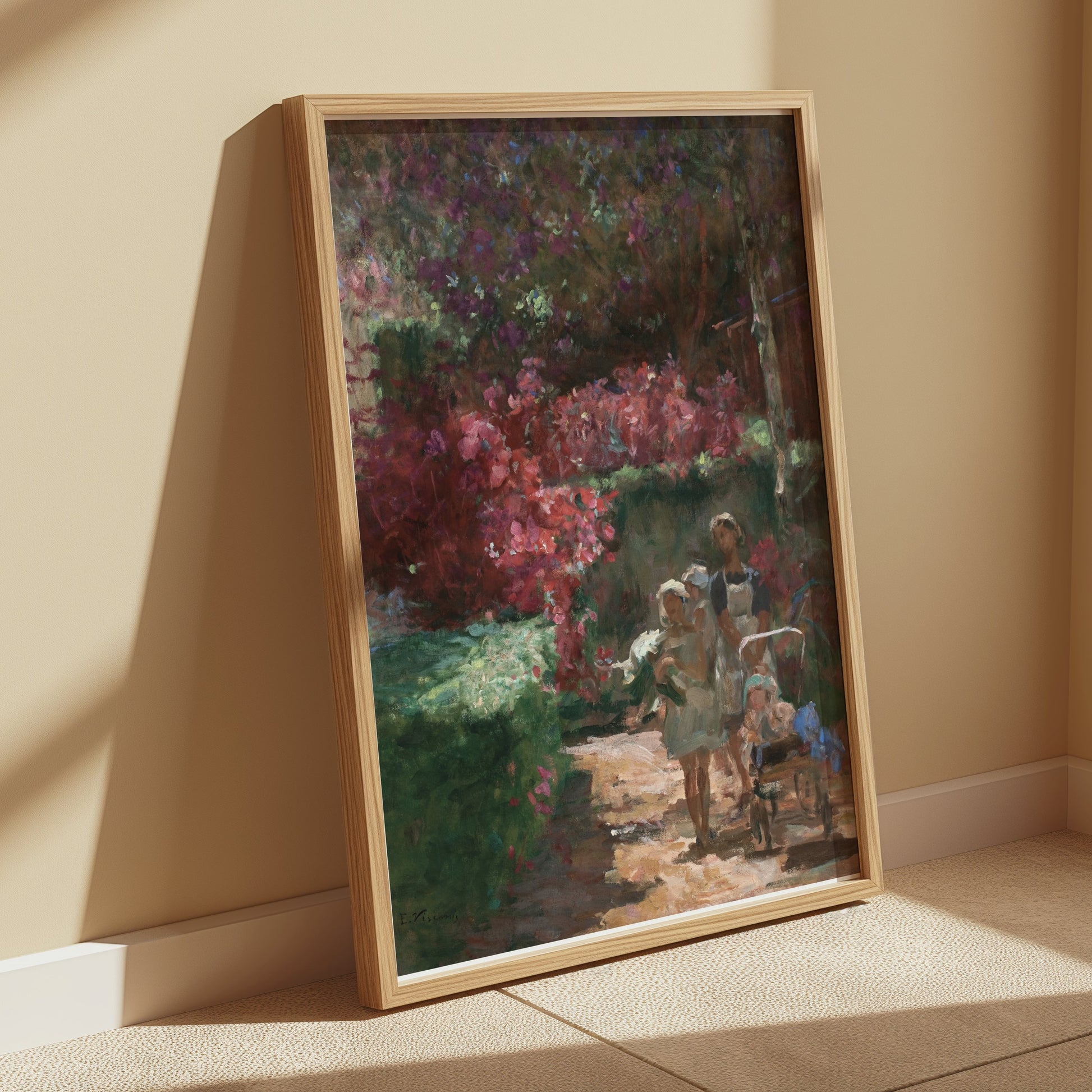 Premium Poster of Enchanting Garden Stroll Vintage Inspired Art Posters