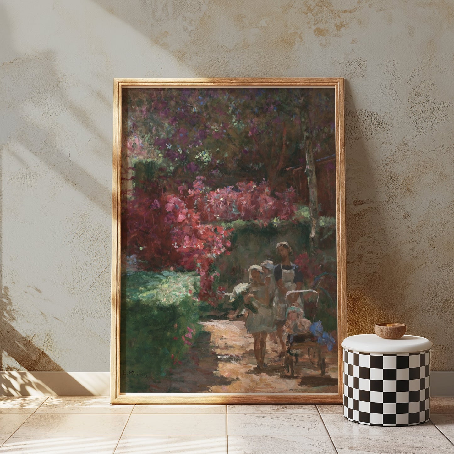 Premium Poster of Enchanting Garden Stroll Vintage Inspired Art Posters