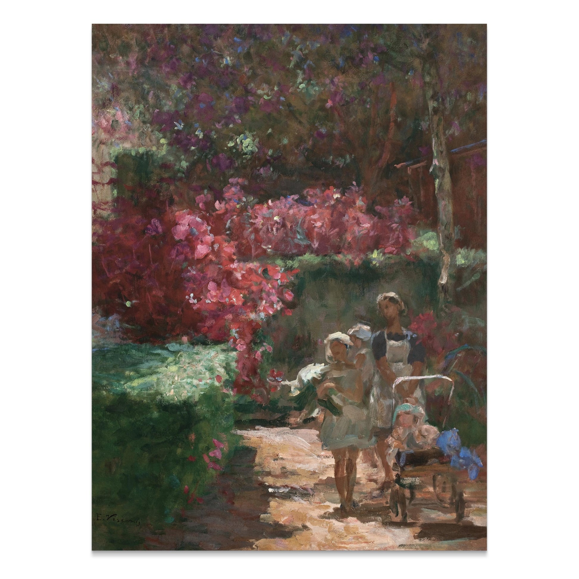 Premium Poster of Enchanting Garden Stroll Vintage Inspired Art Posters