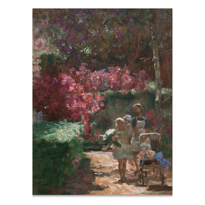 Premium Poster of Enchanting Garden Stroll Vintage Inspired Art Posters