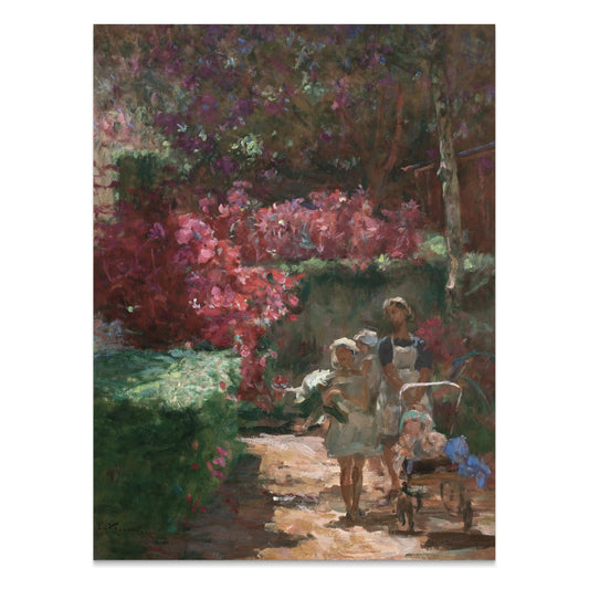 Premium Poster of Enchanting Garden Stroll Vintage Inspired Art Posters