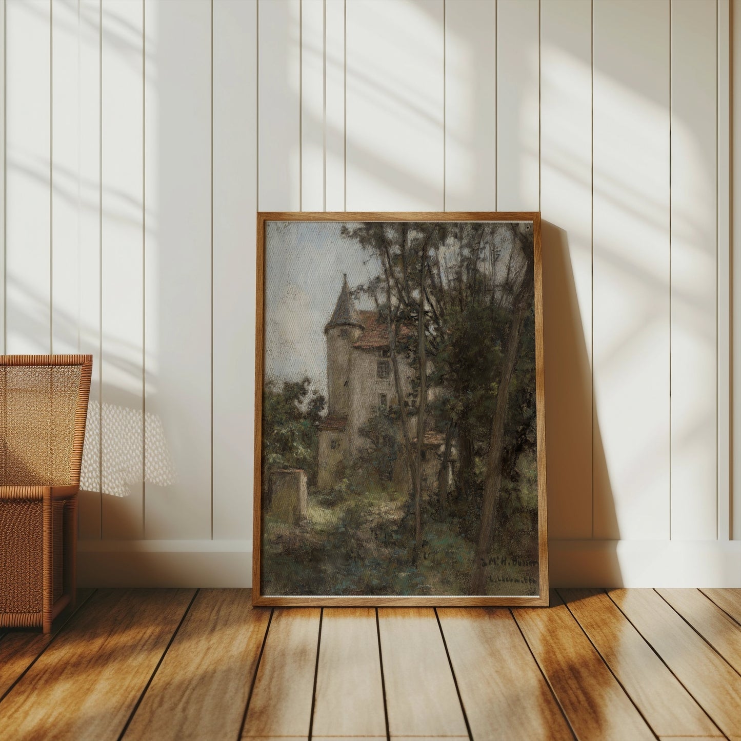 Premium Poster of Enchanting Historic Stone Castle in Forest Landscape Posters