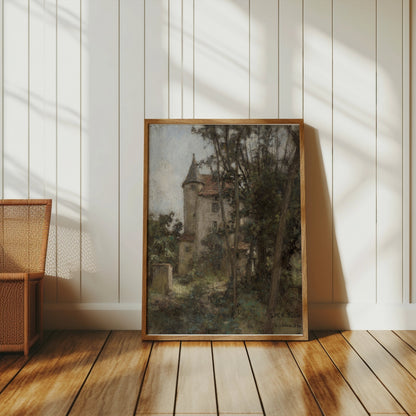 Premium Poster of Enchanting Historic Stone Castle in Forest Landscape Posters