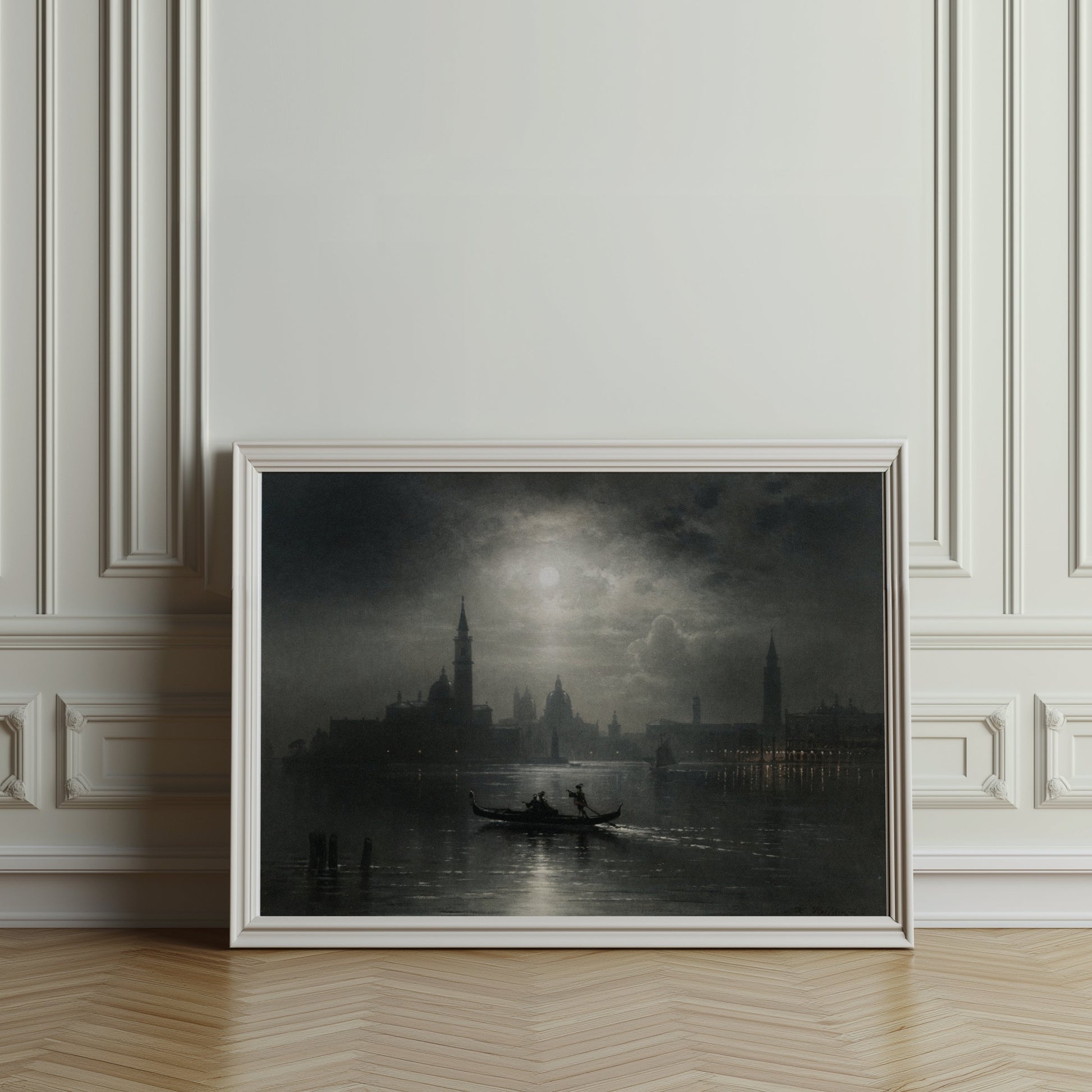 Premium Poster of Enchanting Venetian Night Gondola Ride Scenic Posters