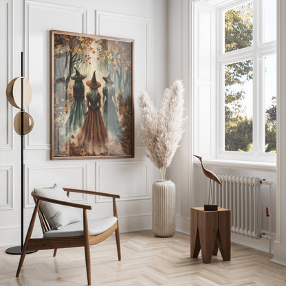 Premium Poster of Enchanting Witches in a Mystical Forest Posters