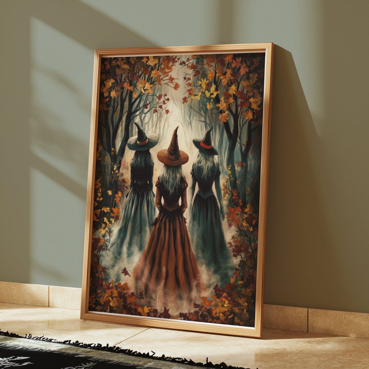 Premium Poster of Enchanting Witches in a Mystical Forest Posters