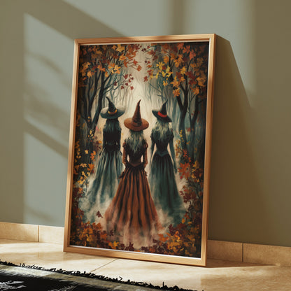 Premium Poster of Enchanting Witches in a Mystical Forest Posters