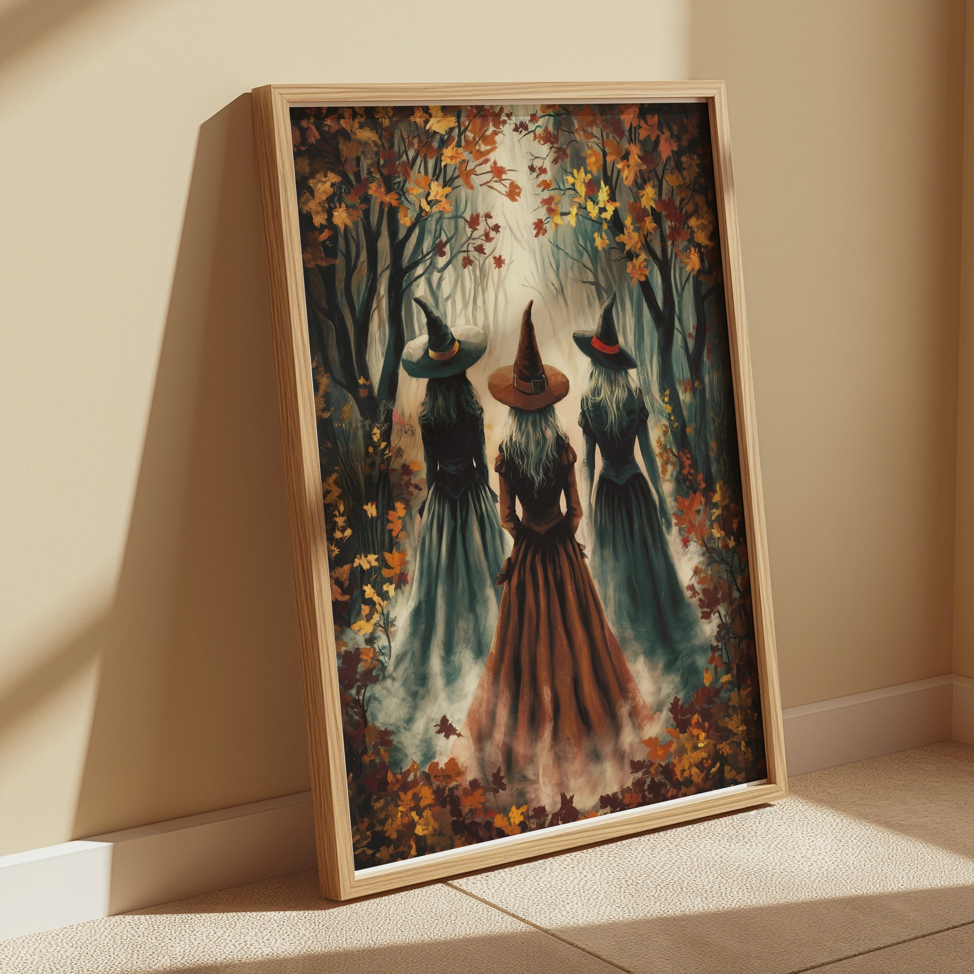 Premium Poster of Enchanting Witches in a Mystical Forest Posters