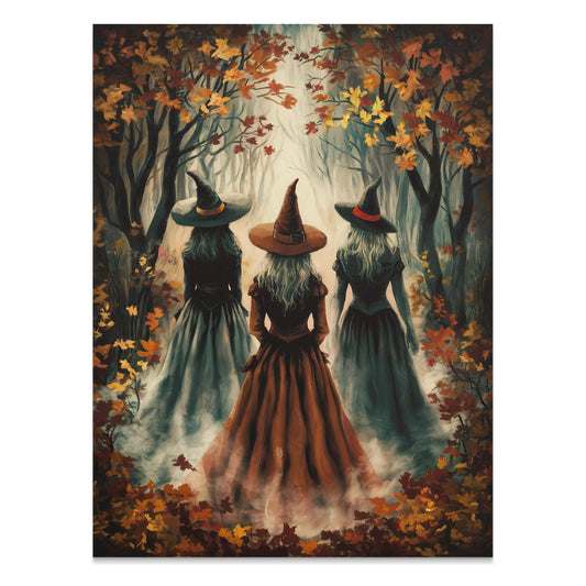 Premium Poster of Enchanting Witches in a Mystical Forest Posters