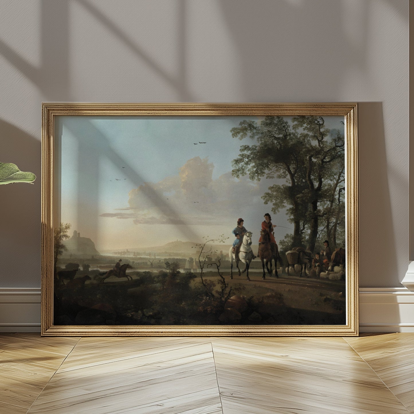 Premium Poster of Equestrian Scene in Idyllic Misty Countryside Posters