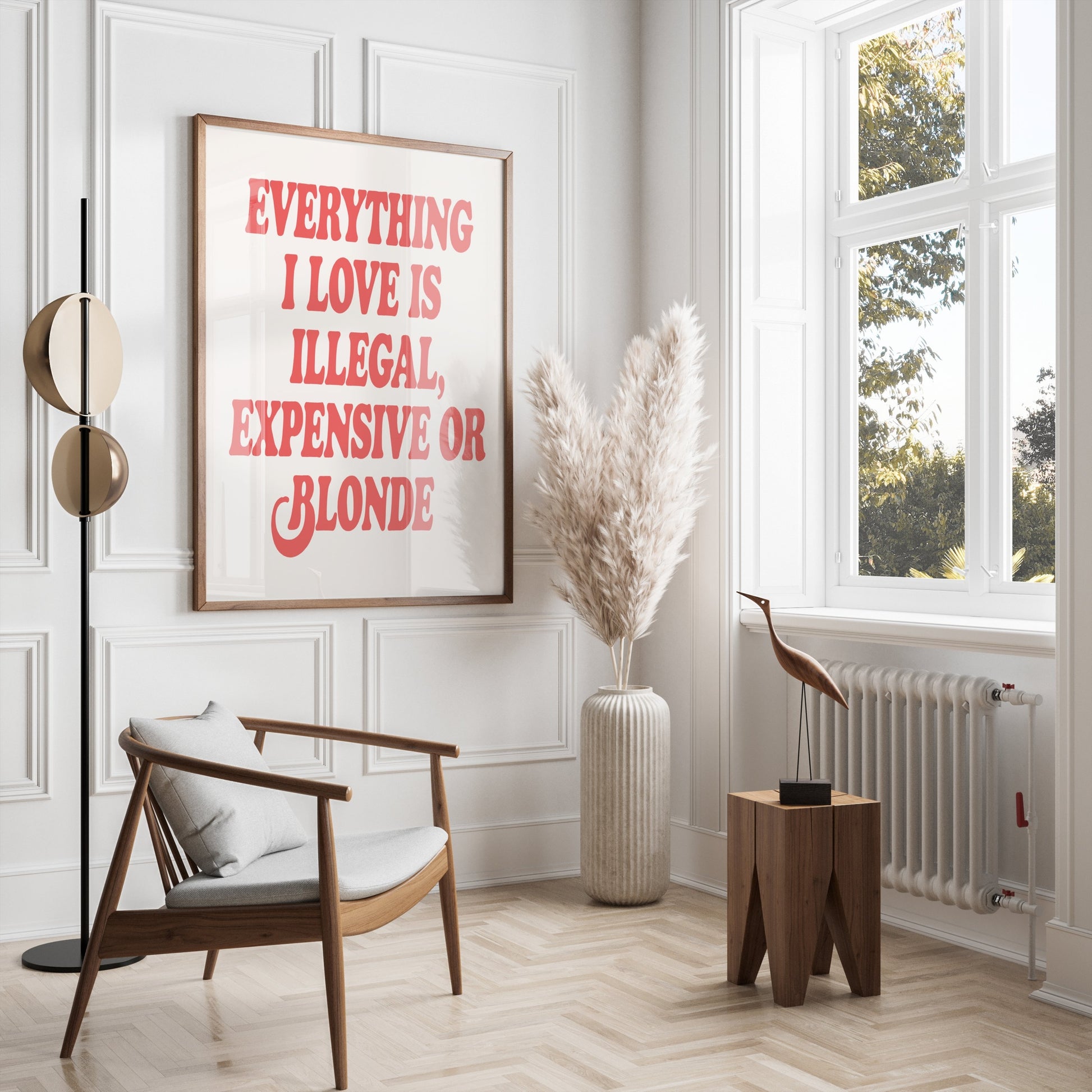 Premium Poster of Everything I Love Is Illegal Expensive or Blonde Posters